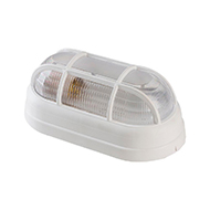 Luminária Tartaruga C/Grade PVC Branca