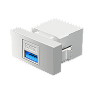 Mectronic Módulo Tomada USB Entrada   110A/220V  BR   40009