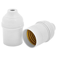 Bocal Baquelite Tipo Pendente E27  Branco