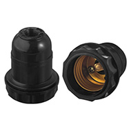 Bocal Pendente P/Abajur E27  Preto