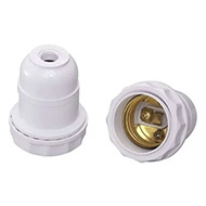 Bocal Pendente P/Abajur E27  Branco
