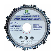 Disco Motoserra P/ Esmerilhadeira  4.1/2   - 115 X 22,23MM
