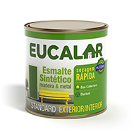 Eucalar Esmalte Brilhante Preto   1/4   900ml
