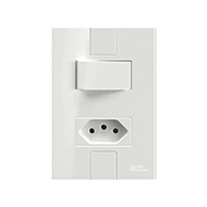 Mectronic Click CJ 1 Inerruptor Simples 2P+T 10A  250V   BR   49090