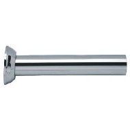 Tubo de ligação liso 25 cm cromado inox