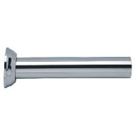 Tubo de ligação liso 25 cm cromado inox