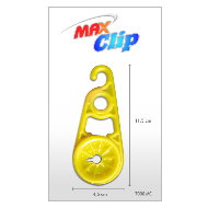 Maxclip c/ 4peças amarelo  