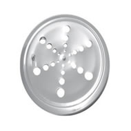 Grelha Inox Completa Redonda 15 Cm  Blist Aço  304