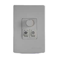 Dimmer Qualitronix Vent.Rot + 1 Tcl Luz Biv    Branco      QV371