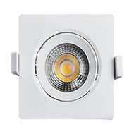 Luminária Spot Led Quadrada  10W   3000K   AM  Biv.