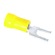 Terminal Forquilha 6,5MM Amarelo ( Fio 4,0 A 6,0 )