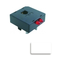 Pino c/ adaptador americano c/ protetor branco 08204