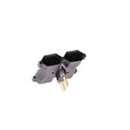 Pino Mult. 2P + T C/04 Saidas Frontal Preto 29889