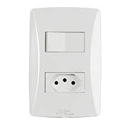 Mectronic Petra Cj. 01 Seção Simples + Tomada 2P+T 10A 39838