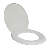 Assento Sanitário Oval Simples Branco