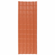 Telha PVC PLAN cor cerâmica comp 2,42m X lar 88cm   